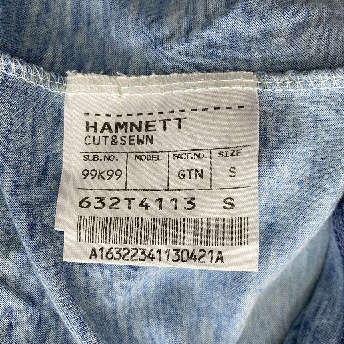 Katharine Hamnett London KATHARINE HAMNETT Gradient Blue With Pocket V-neck Short Size US S / EU 44-46 / 1 - 6 Thumbnail