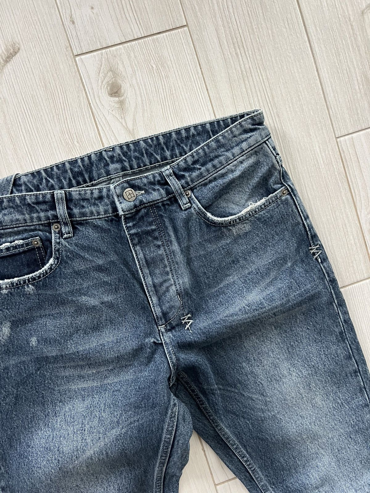 Ksubi KSUBI BLUE FIVE-POCKETS COTTON JEANS SIZE 32 DISTRESSED Size US 32 / EU 48 - 11 Thumbnail