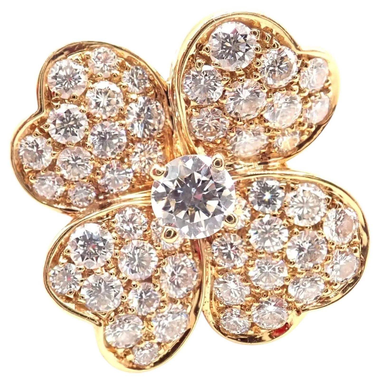 Van Cleef & Arpels Van Cleef & Arpels 18k Yellow Gold Diamond Medium Ring Size ONE SIZE - 1 Thumbnail