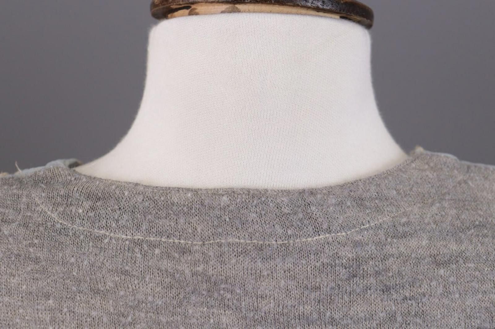 Designer Elisa Cavaletti Gray Floral Cardigan Sweater Size L Size L / US 10 / IT 46 - 12 Thumbnail