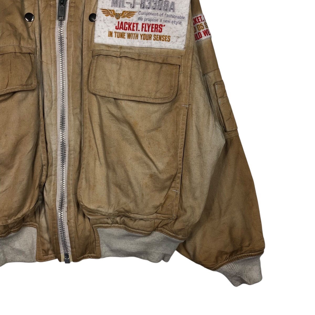 Japanese Brand 📌Vintage Flight Bomber Jacket Parachute Military Us Army Size US S / EU 44-46 / 1 - 6 Thumbnail