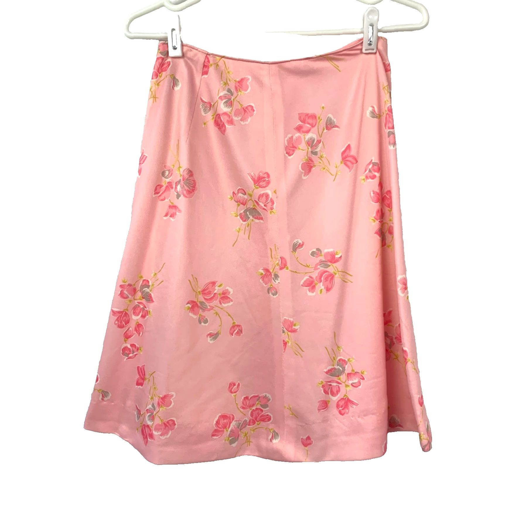 Pinko VINTAGE Handmade Pink Mrs Maisel Skirt Floral Outfit Zip Shirt Chest 33" Women 70s 1970s Polyester Blend Size S / US 4 / IT 40 - 2 Thumbnail