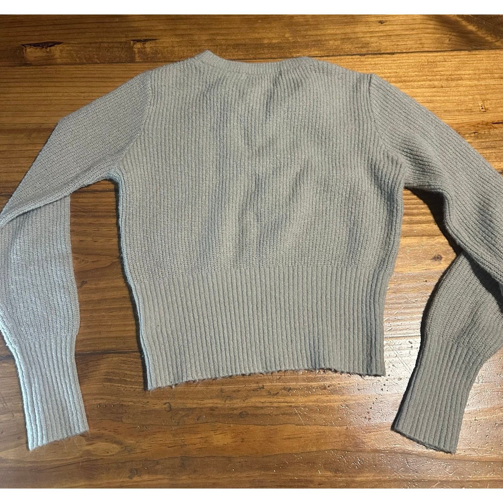 Other Stella Laguna Beach Gray Lace-Up Ribbed Knit Size Small#0109 Size S / US 4 / IT 40 - 5 Thumbnail