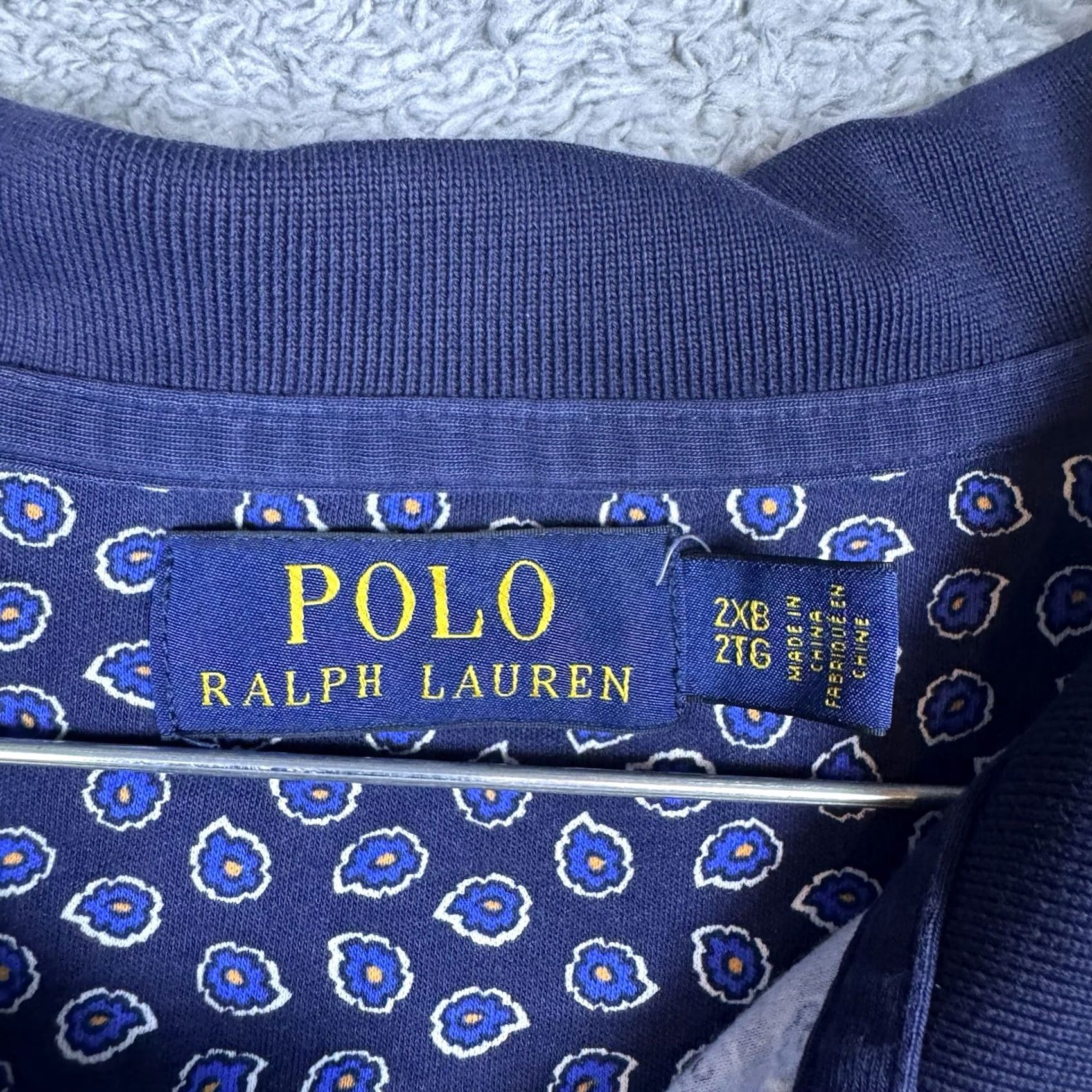 Polo Ralph Lauren Polo Ralph Lauren Polo Shirt Mens 2XB Big Geometric Floral All Over Print Preppy City College Hipster Casual Size US XXL / EU 58 / 5 - 4 Thumbnail