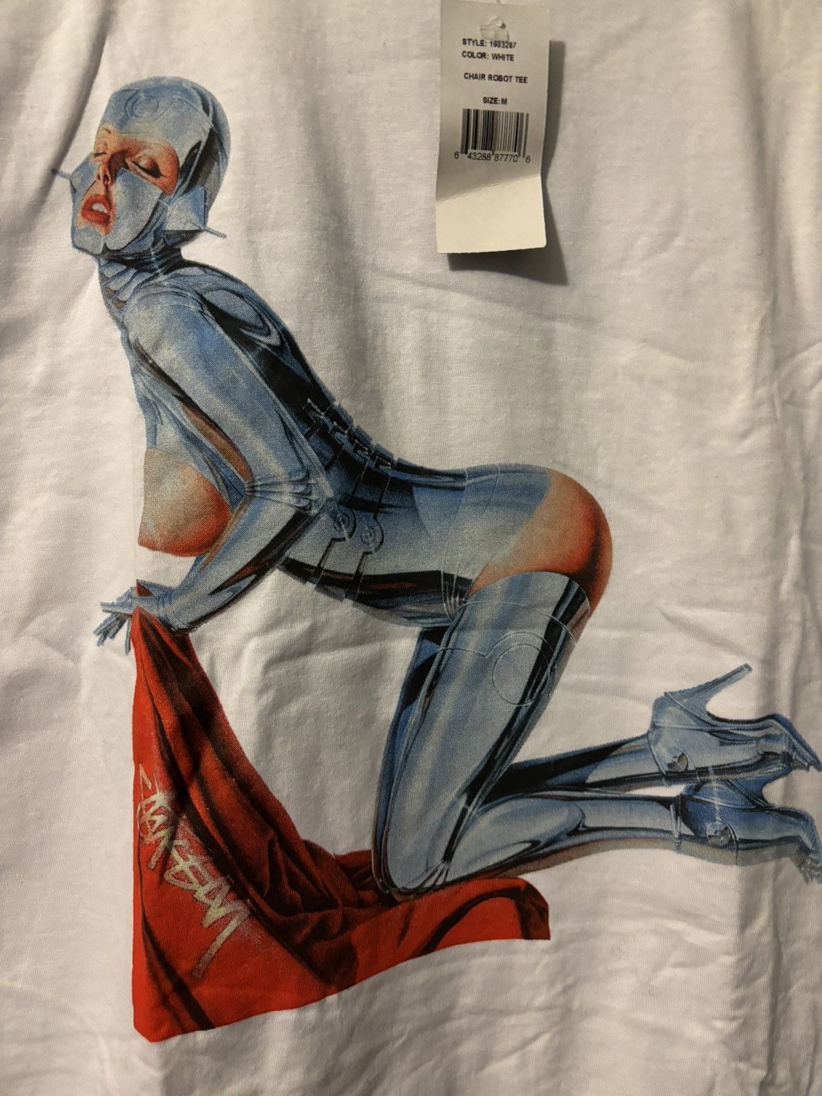 Stussy Stussy x Hajime Sorayama Chair Robot tee Size US M / EU 48-50 / 2 - 2 Thumbnail