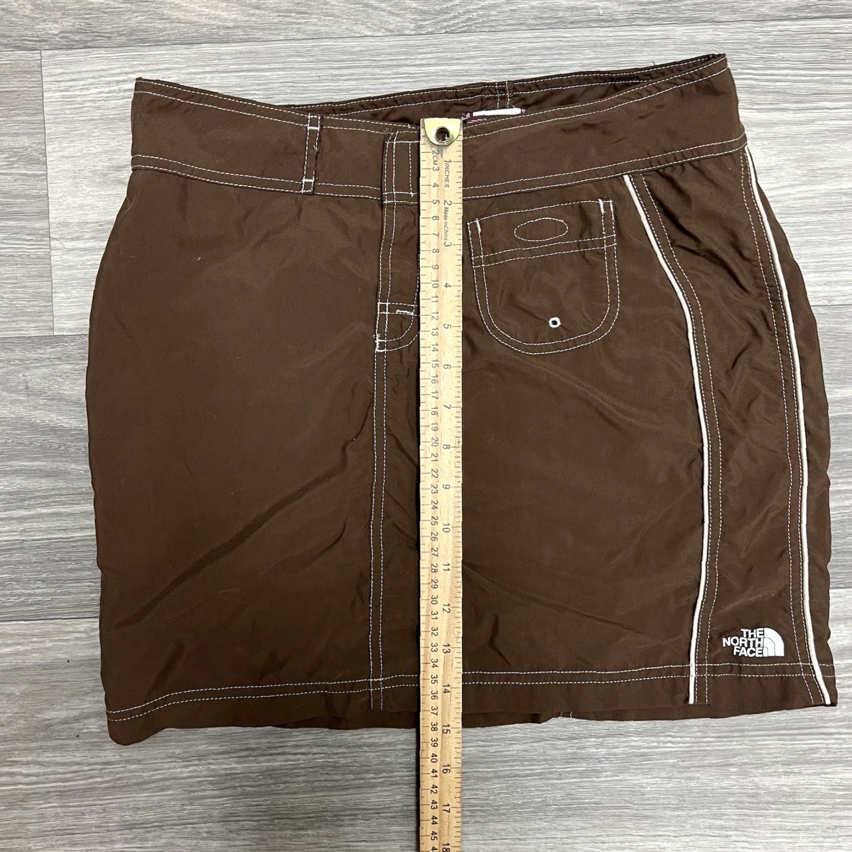 The North Face The North Face Skirt Women 2 Brown Nylon Contrast Stitch Mini Gorpcore CA30516 Size 26" / US 2 / IT 38 - 6 Thumbnail