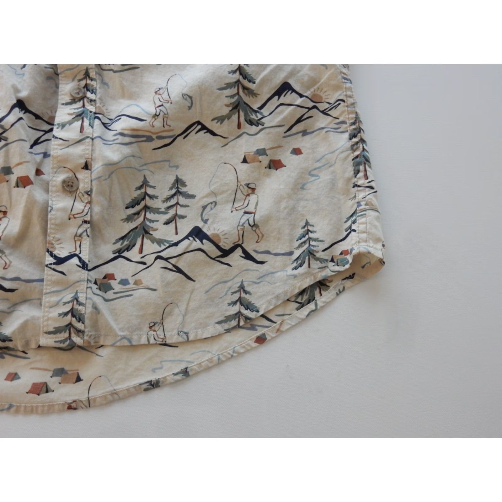 Eddie Bauer Eddie Bauer Men’s Button-Up Shirt M Short Sleeve Beige Hiking Fishing Camping Size US M / EU 48-50 / 2 - 2 Thumbnail