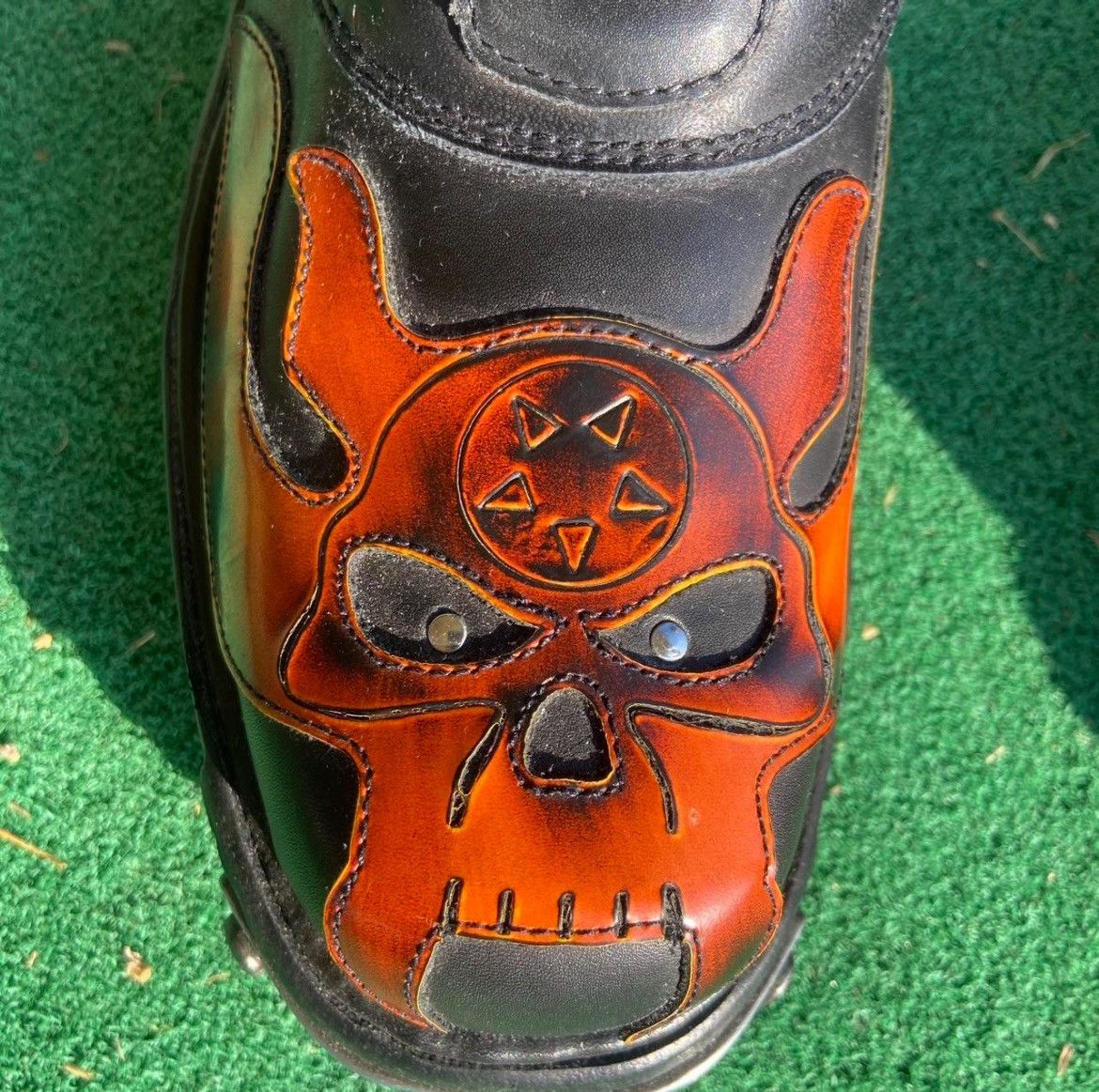 New Rock New rock flaming skull biker boots Size US 11.5 / EU 44-45 - 4 Thumbnail