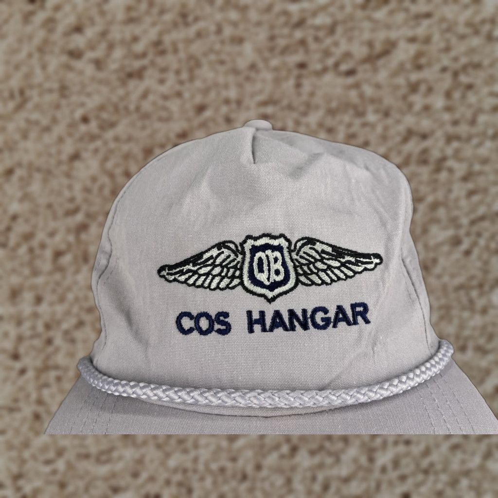 Vintage VINTAGE VTG QB Cos Hangar Hat Cap Snap Back Adult One Size Gray Cotton Polyester Blend Size ONE SIZE - 1 Thumbnail