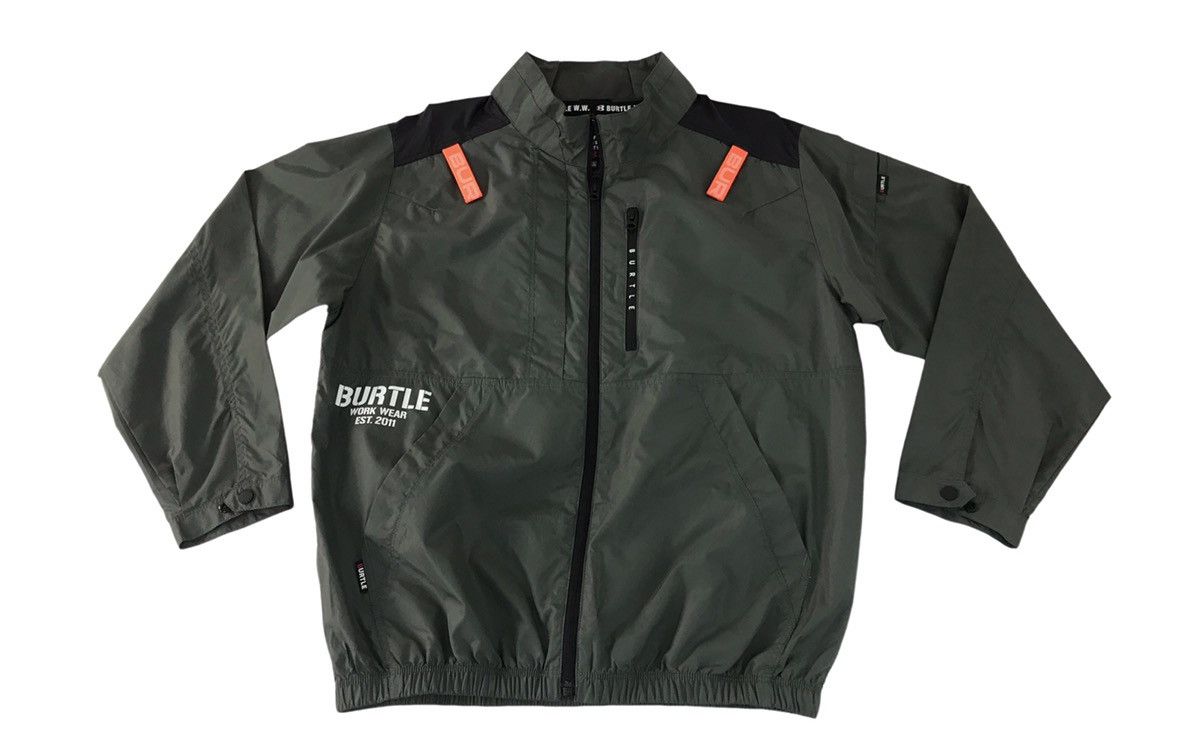Japanese Brand × Vintage Vintage Windbreaker Burtle Workwear Zipper Jacket Size US L / EU 52-54 / 3 - 1 Thumbnail