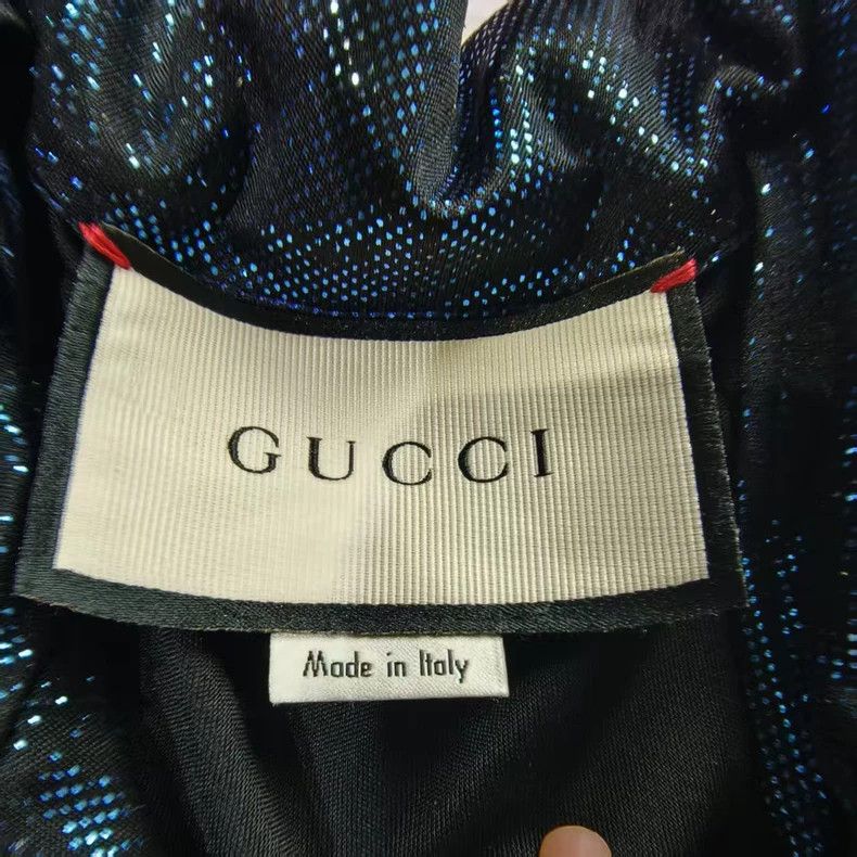 Gucci Gucci Blue glossy zipper jacket Size US S / EU 44-46 / 1 - 3 Thumbnail