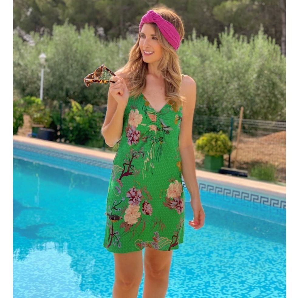 Zara ZARA Green Floral Slip Mini Dress NWT Blogger Favorite Size M / US 6-8 / IT 42-44 - 6 Thumbnail
