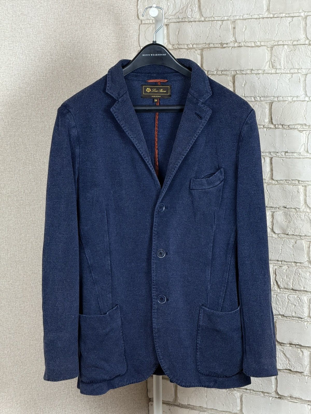 Loro Piana Loro Piana Blue Silk Light Blazer Jacket Size US L / EU 52-54 / 3 - 9 Thumbnail