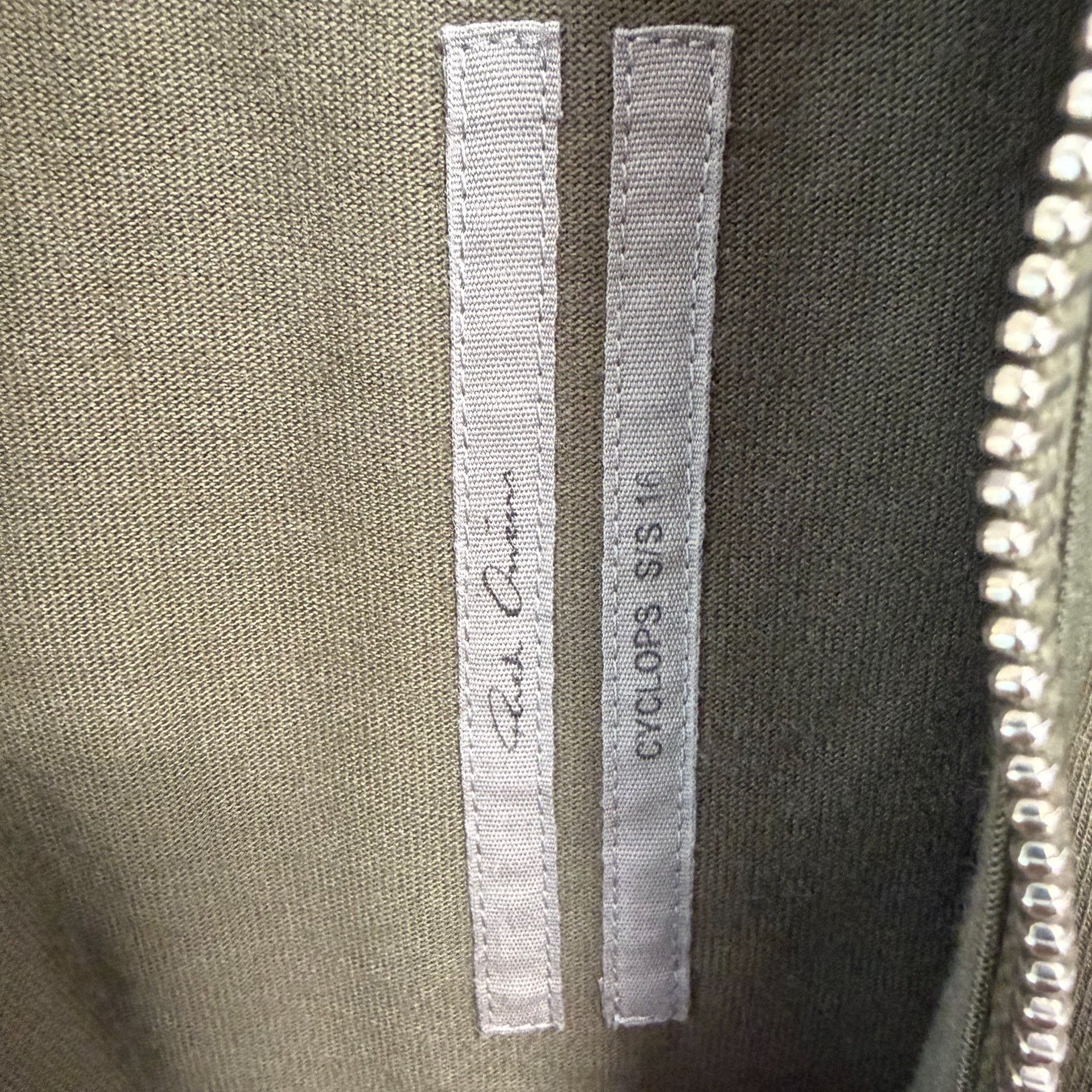Rick Owens Rick Owens SS16 Cyclops Zip-Up Hoodie Army Green Size US M / EU 48-50 / 2 - 4 Thumbnail