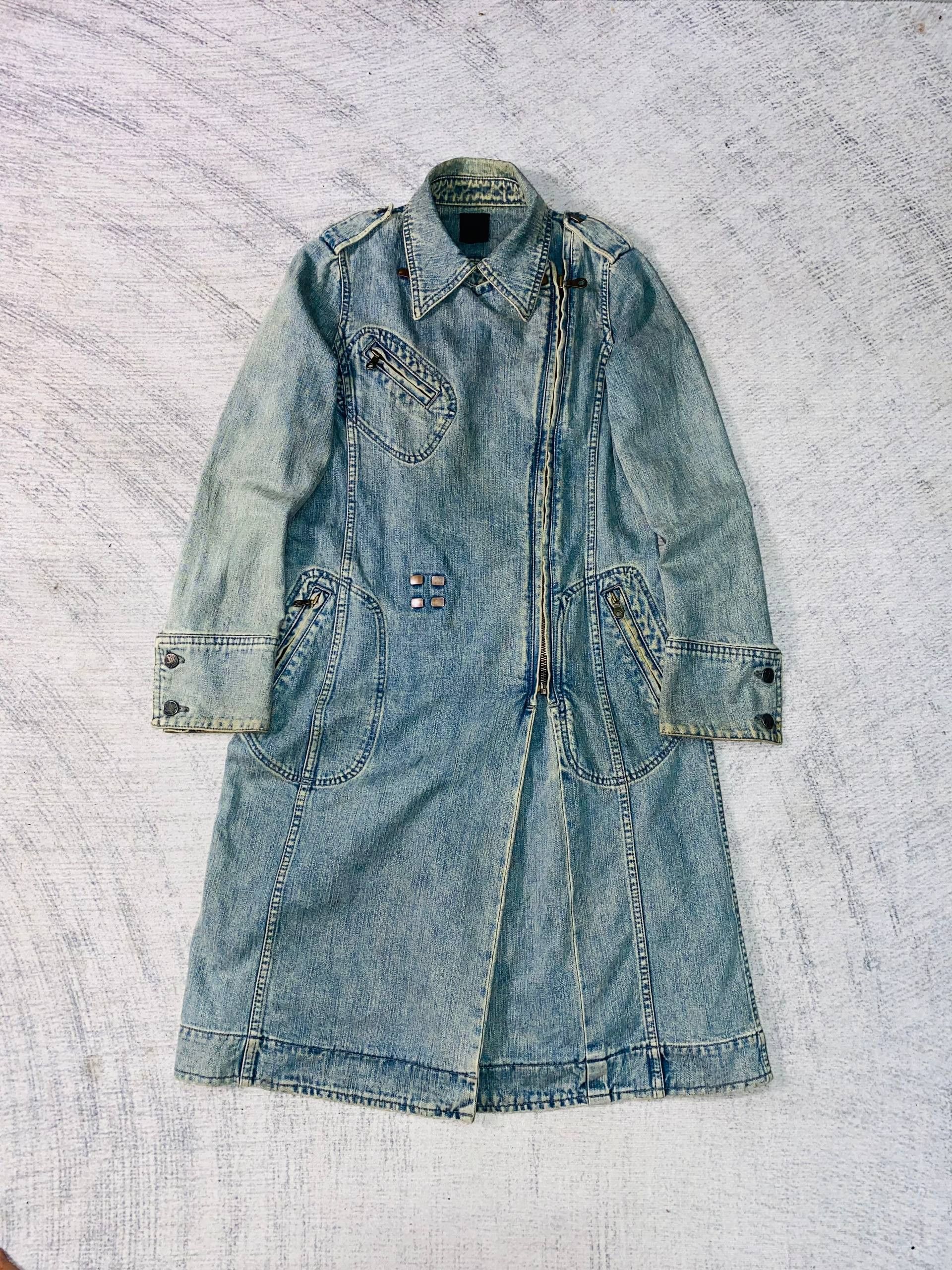 Roen Roen Rugged Denim Long Jacket Size S / US 4 / IT 40 - 3 Thumbnail