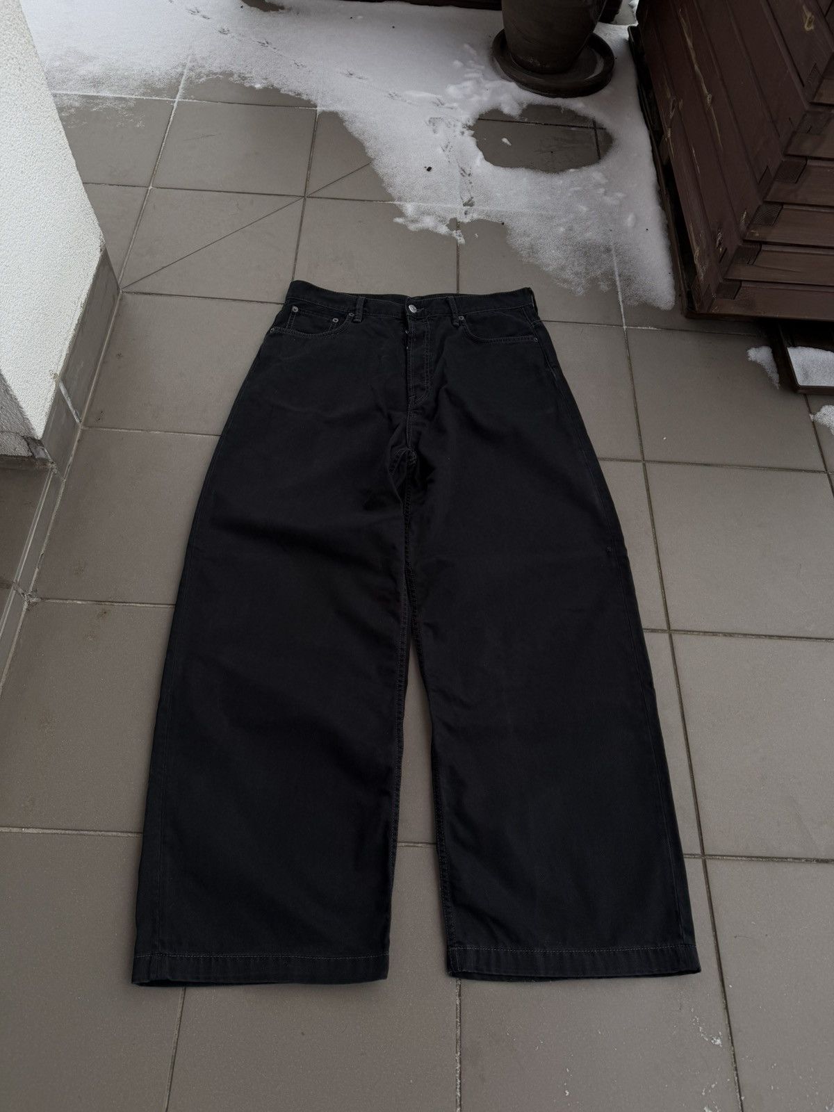 Acne Studios Acne Studios black baggy pants 1989 Size US 32 / EU 48 - 3 Thumbnail