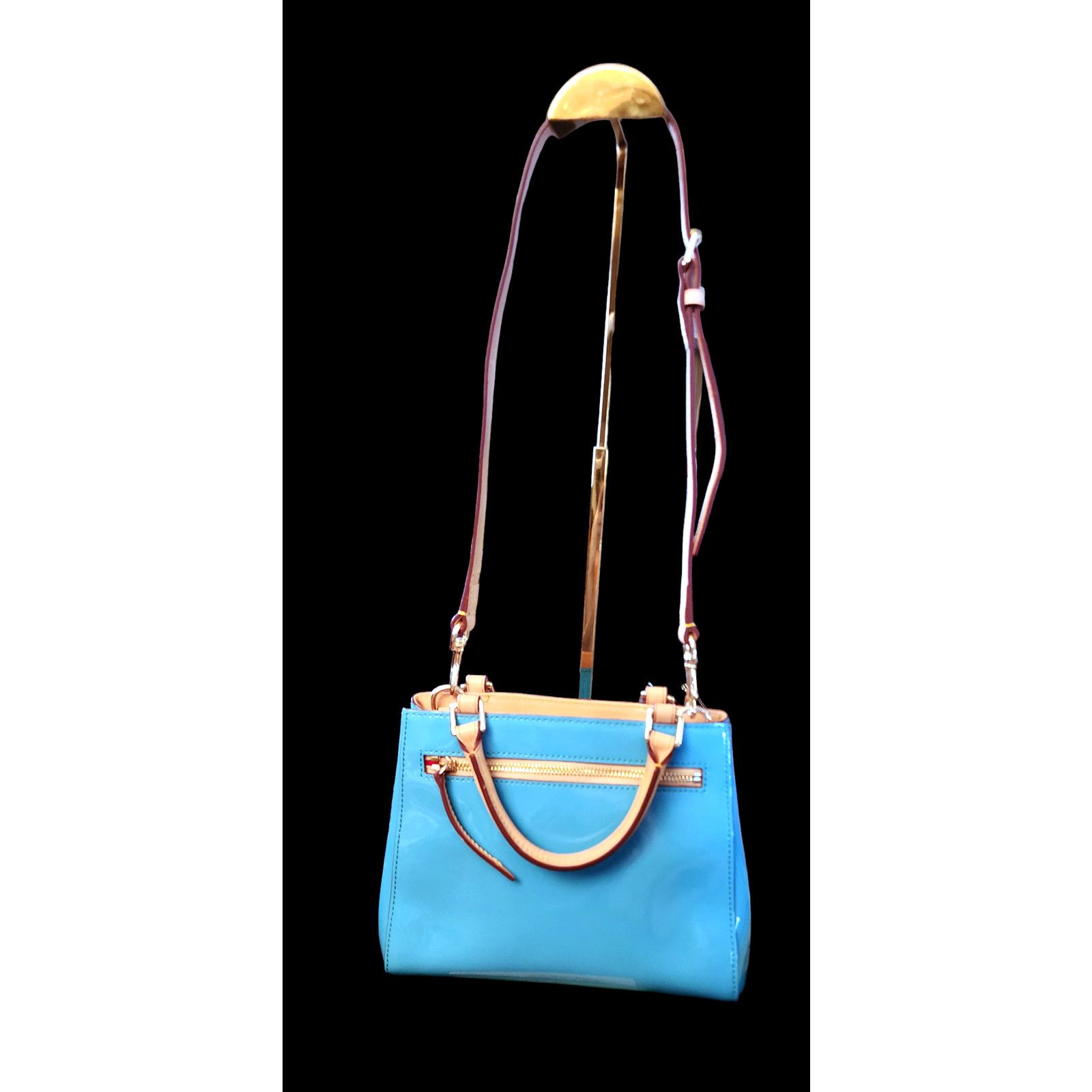 Dooney & Bourke Dooney & Bourke Patent Small Zip Satchel Crossbody Size ONE SIZE - 2 Thumbnail