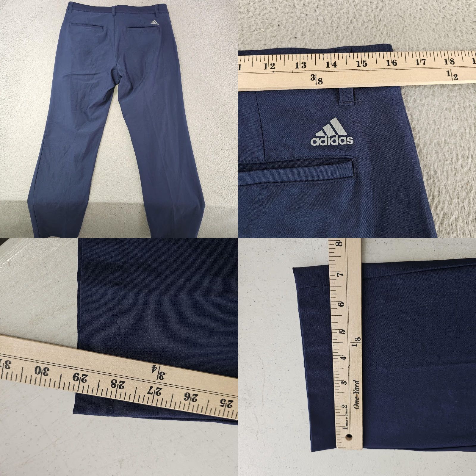 Adidas VINTAGE Adidas Pants Men 30x29 Navy Blue Golf Performance Stretch Lightweight Athletic Size US 30 / EU 46 - 8 Thumbnail