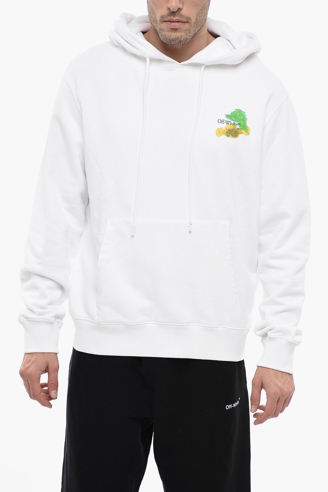 image of Off White Og1Mm0424 Seasonal Hoodie In White, Men's (Size Large)
