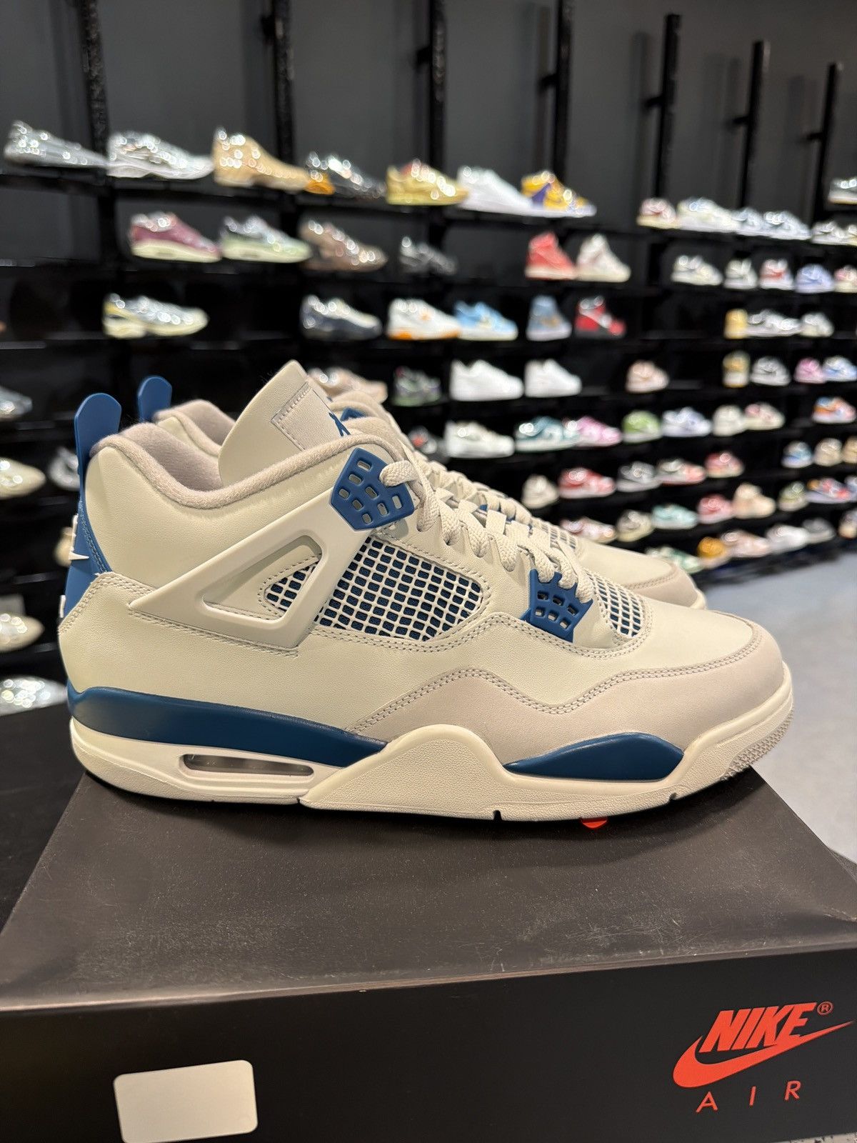 Jordan Brand Jordan 4 Military Blue Size-12 Brand New Quick Ship Size US 12 / EU 45 - 3 Thumbnail