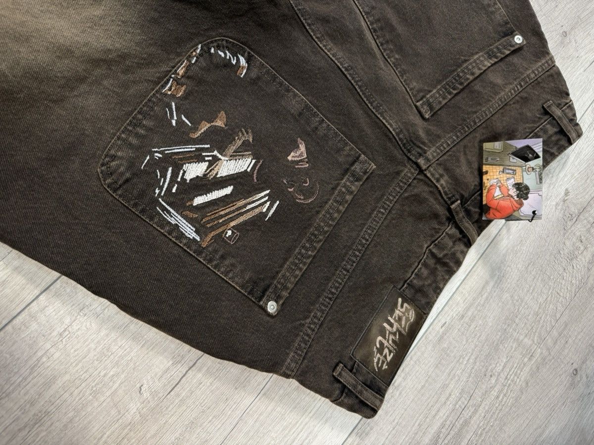 Derschutze Derschutze jazz v2 Japan Style denim brown knee fade Jeans Size US 34 / EU 50 - 2 Thumbnail