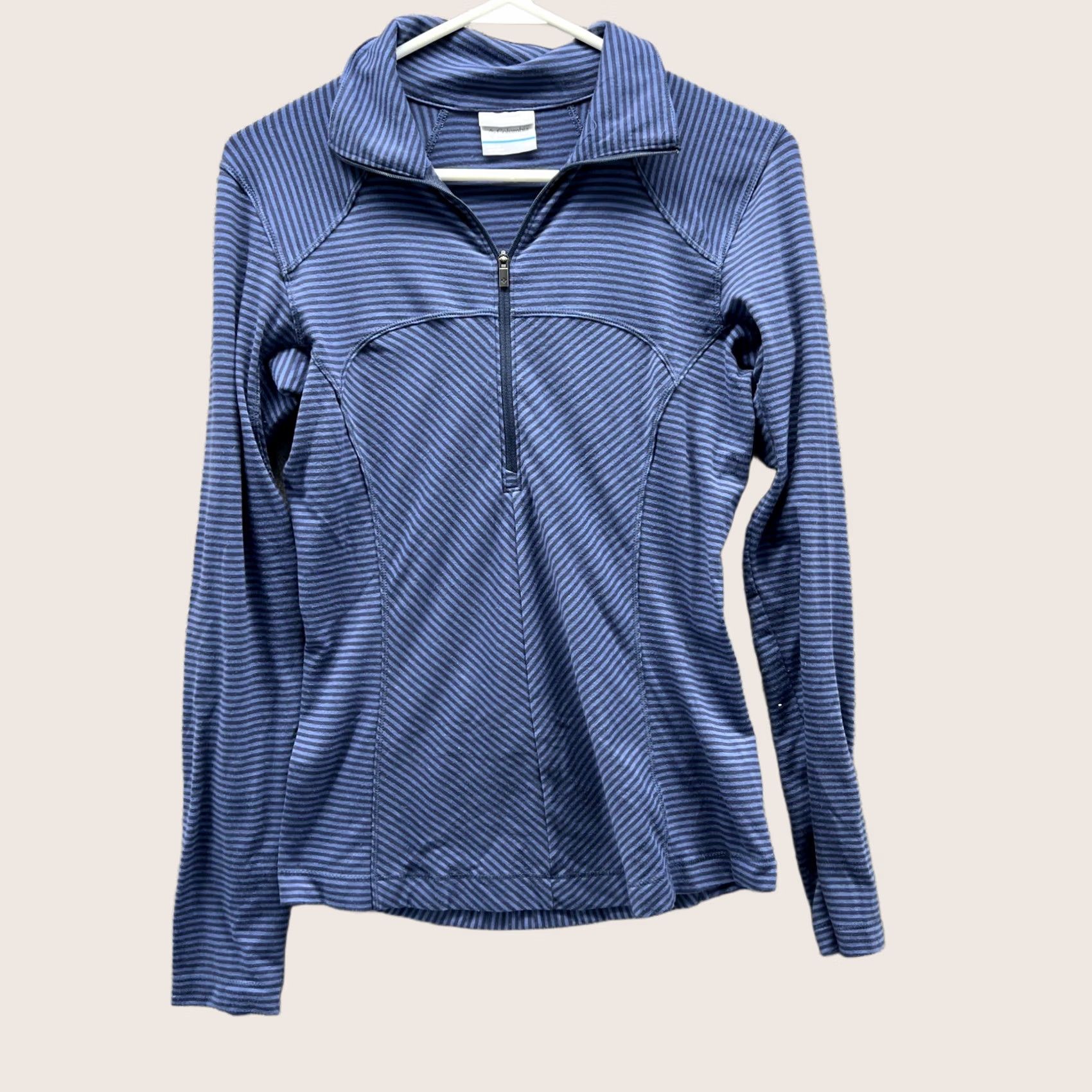 Vintage Columbia Shirt Womens XS Blue Sweatshirt Women Ladies Half Zip Omni Wick Pullover Size XS / US 0-2 / IT 36-38 - 1 Thumbnail