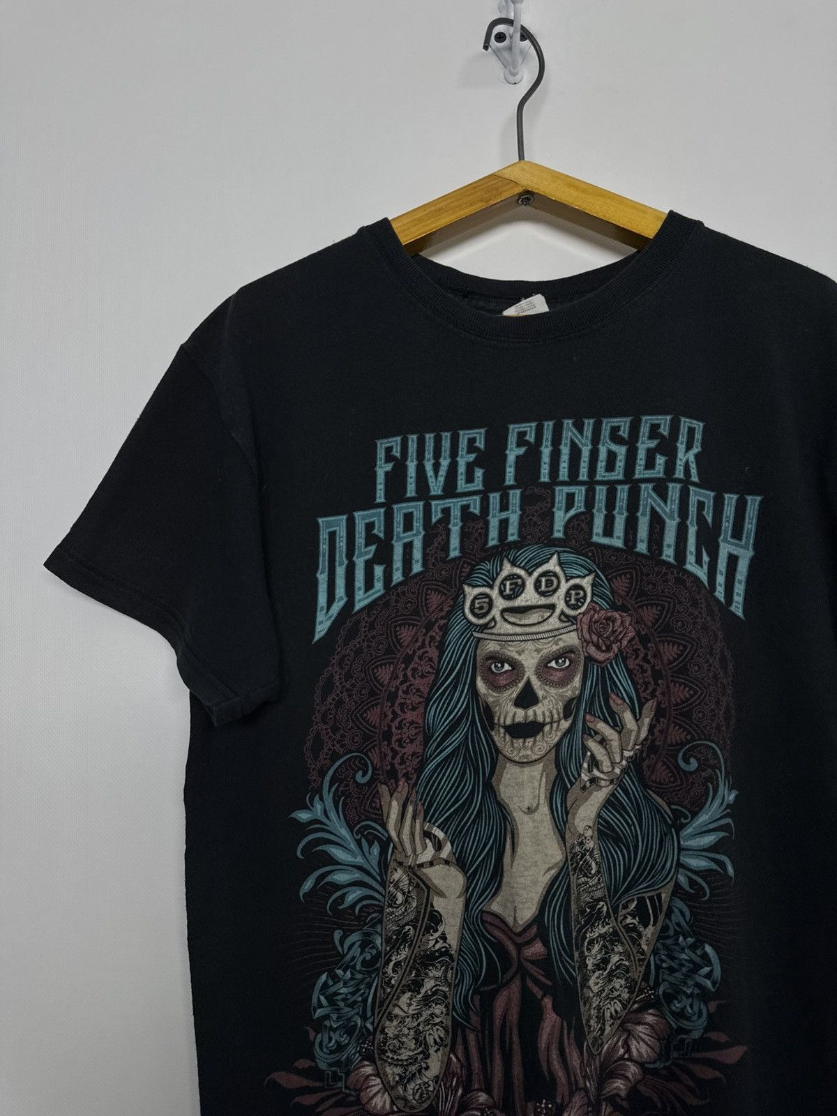 Gildan Vintage Y2k Five Finger Death Punch T-Shirt 00’s Size M / US 6-8 / IT 42-44 - 6 Thumbnail