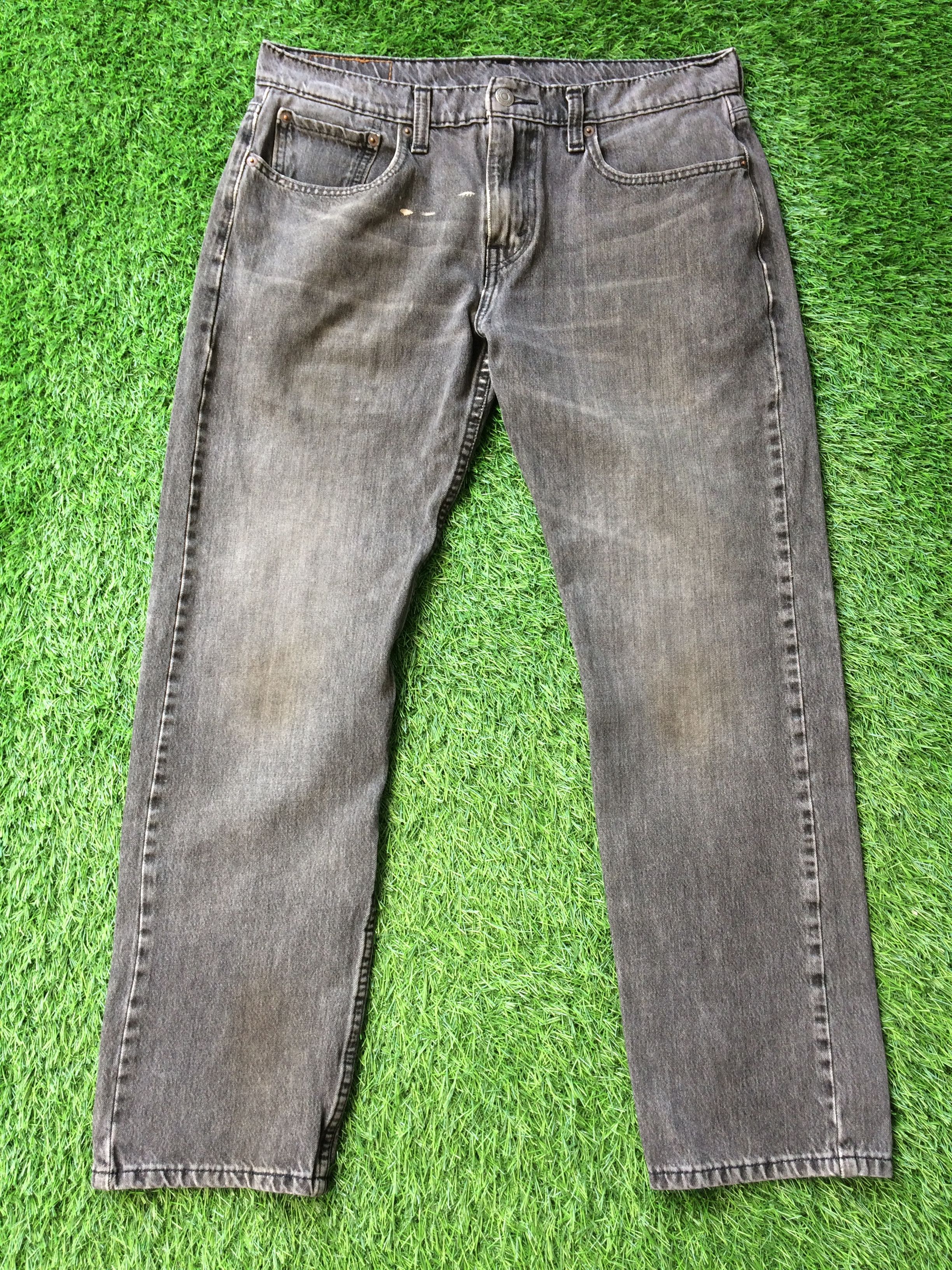 Unsound Rags Distressed Faded Black Slim Jeans D-766 Size US 32 / EU 48 - 2 Thumbnail
