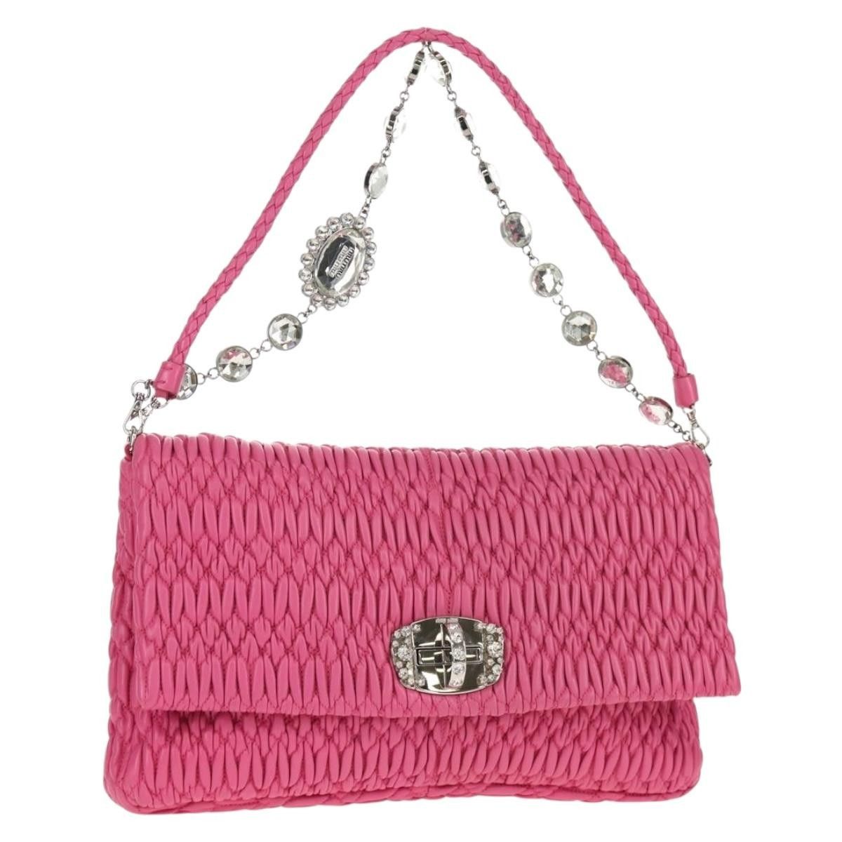 Miu Miu Miu Miu Crystal Clutch Matelasse Leather Size ONE SIZE - 1 Thumbnail