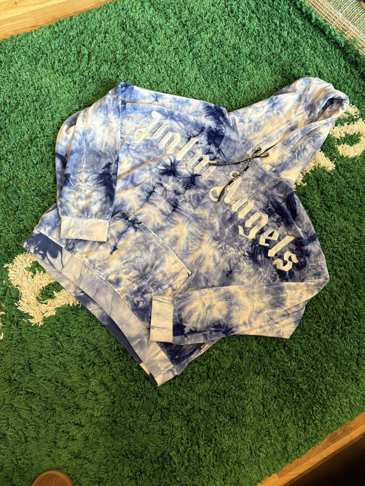 Palm Angels Palm Angels Blue Tie-Dye Hoodie Size XL Size US XL / EU 56 / 4 - 1 Thumbnail