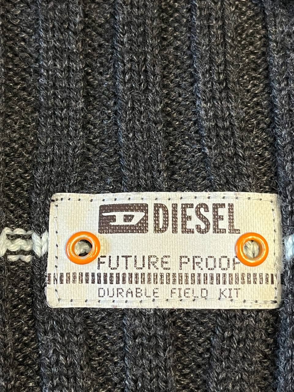 Diesel Vintage Diesel knit wool mens sweater in dark gray y2k Size US M / EU 48-50 / 2 - 7 Thumbnail