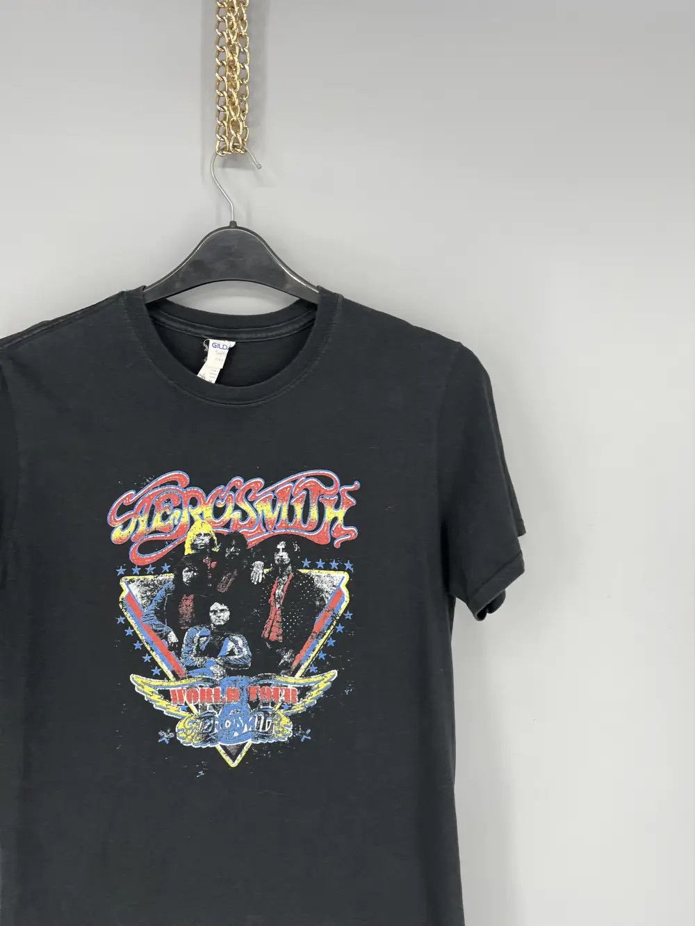 Band Tees 00s Vintage Aerosmith World Tour T-Shirt Band Rock Streetwea Size US M / EU 48-50 / 2 - 5 Thumbnail