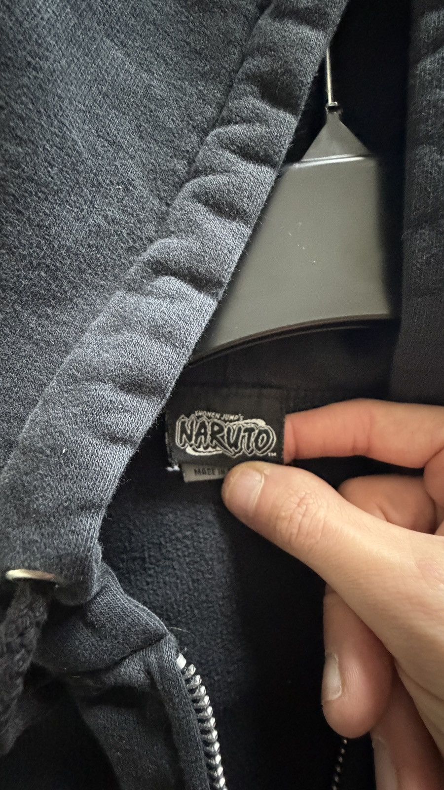Anime Vintage Naruto Zip Up Hoodie Kakashi 2002 Size US XL / EU 56 / 4 - 4 Thumbnail