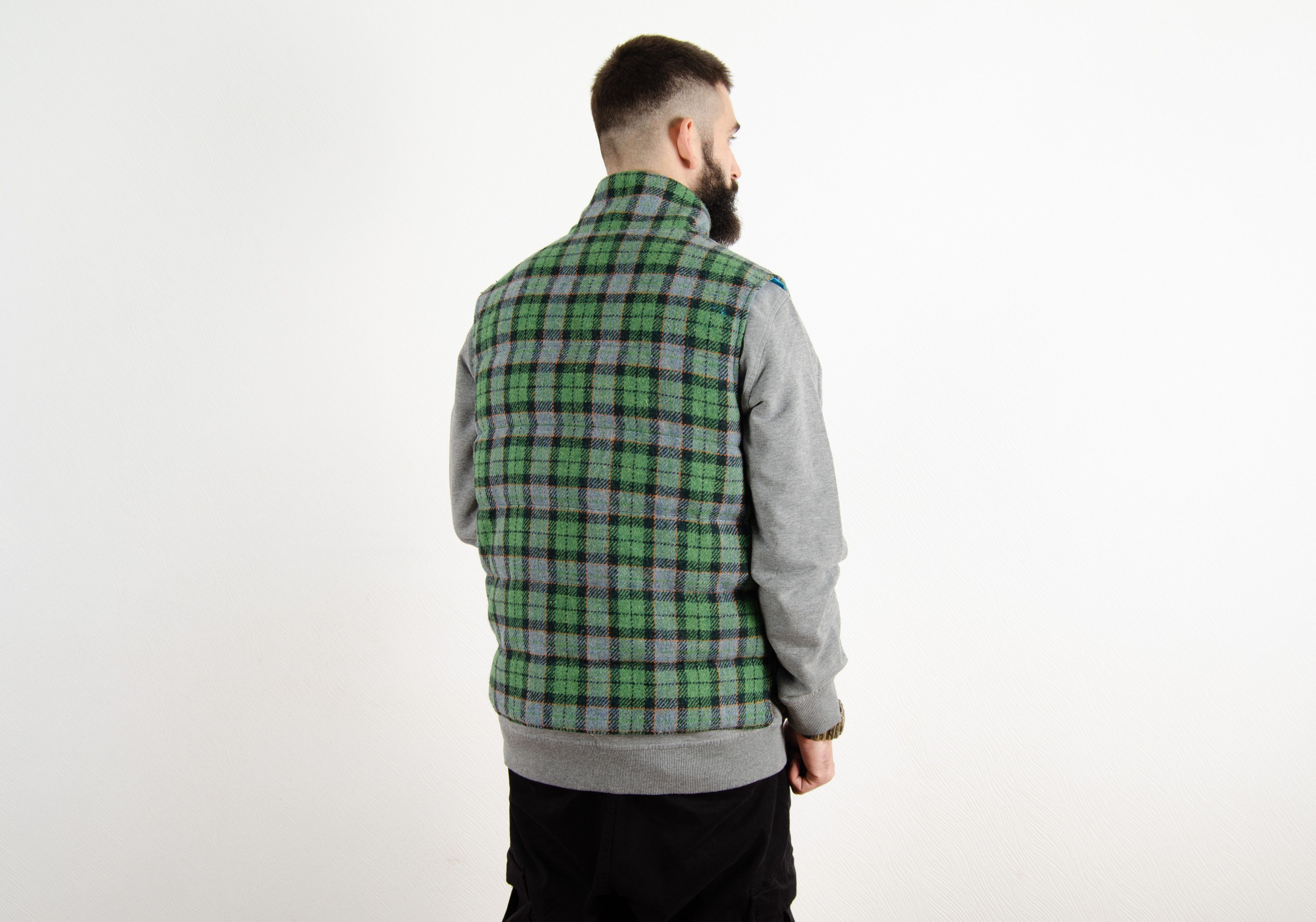 Harris Tweed Harris Tweed Burlington Wool Vest Jacket Checkered Flannel Size US M / EU 48-50 / 2 - 4 Thumbnail