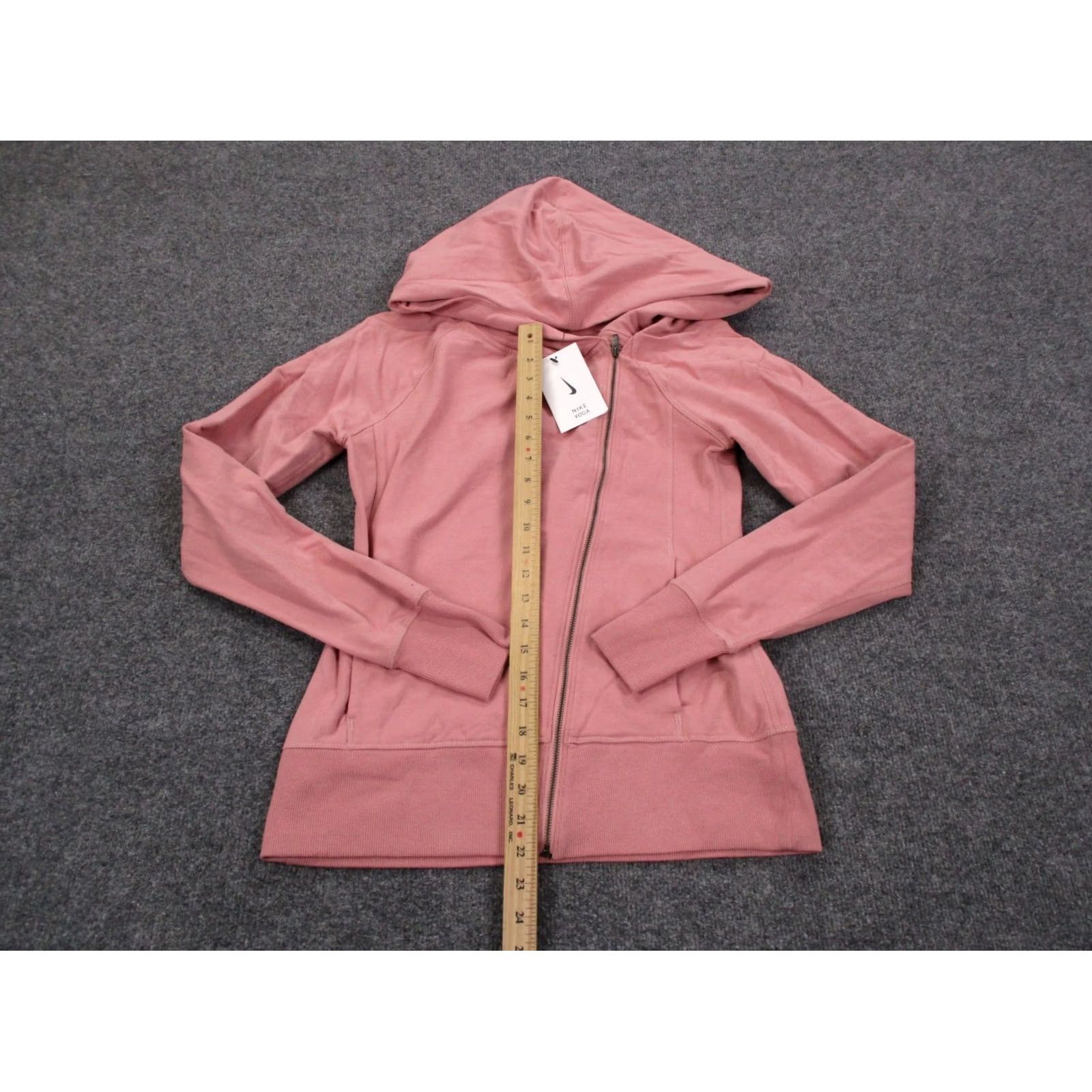 Nike Nike Jacket Womens M Pink Asymmetrical Diagonal Hoodie Active CU5321 NEW Size M / US 6-8 / IT 42-44 - 3 Thumbnail