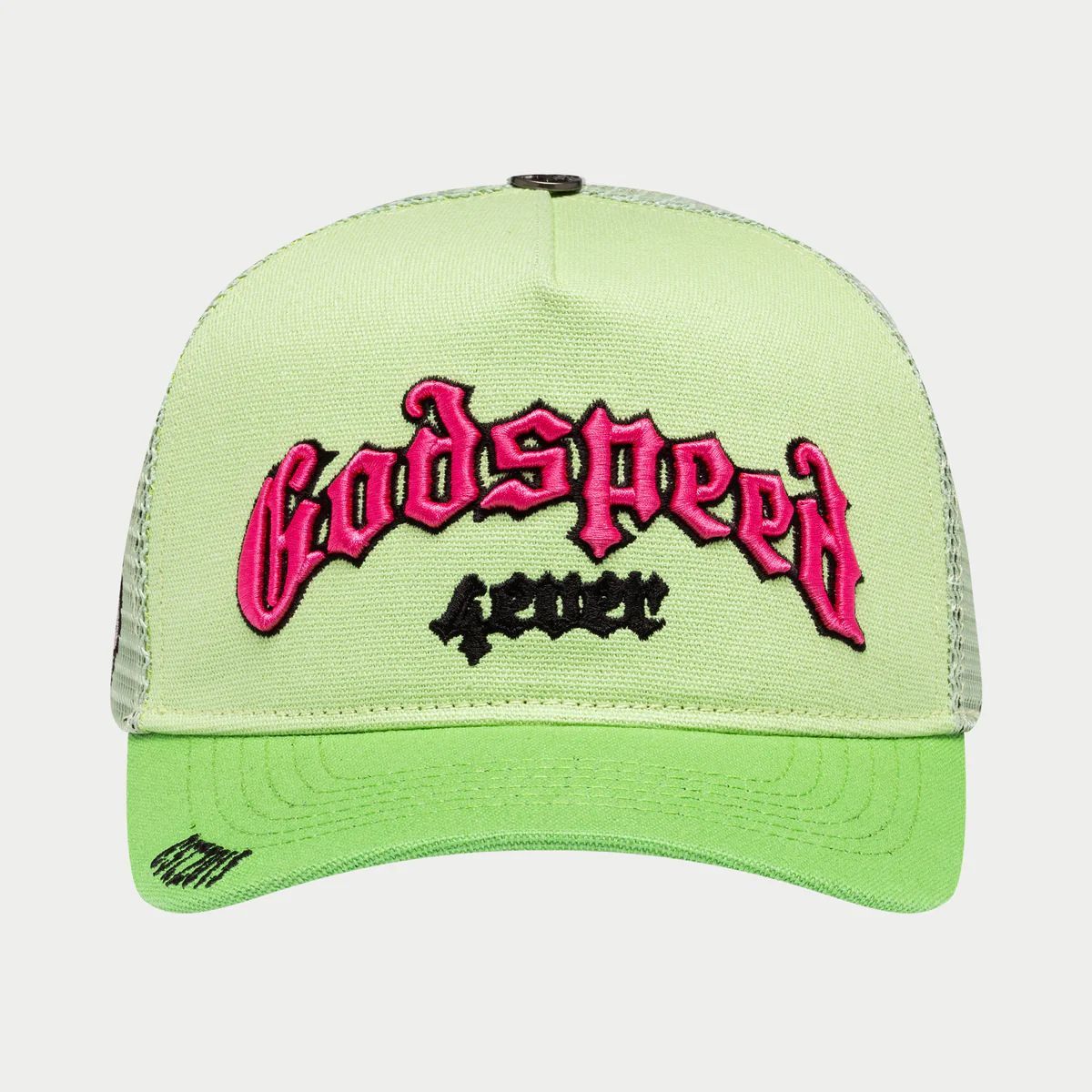 Godspeed Godspeed 'Forever BOOM' Lime & Pink Trucker Hat | Grailed