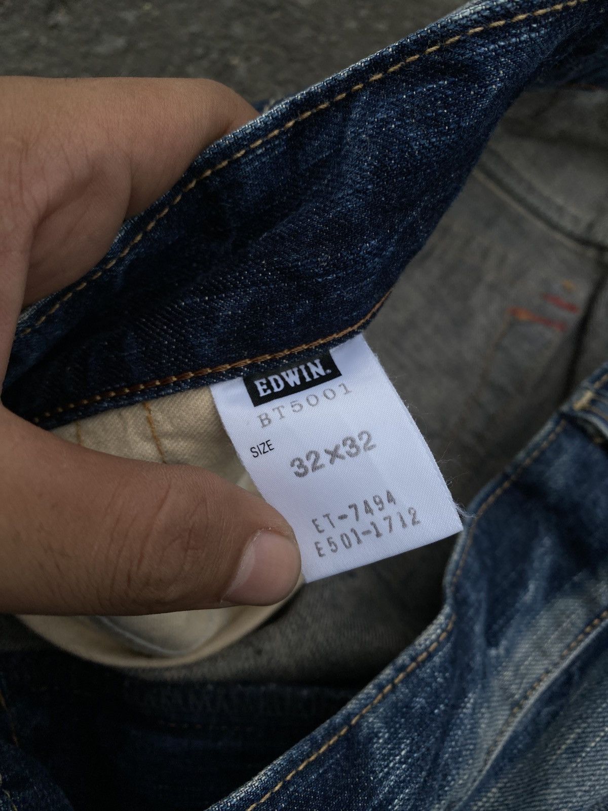 Edwin Vtg Flare Edwin 503 Blue Trip Crazy Faded Denim🇯🇵 Size US 34 / EU 50 - 12 Thumbnail