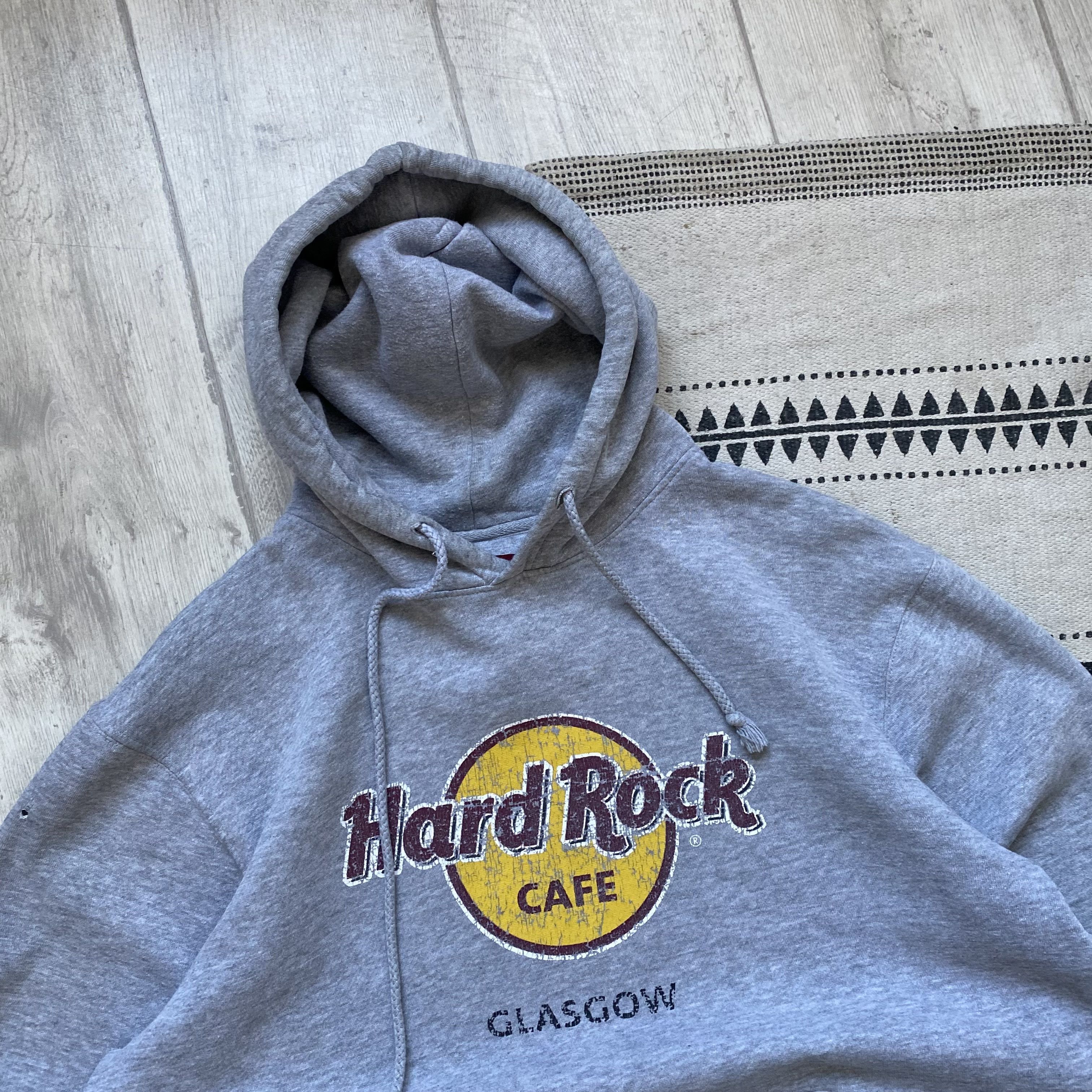 Hard Rock Cafe 🎸 Vintage Hard Rock Cafe hoodie Y2K Glasgow Scotland Size US L / EU 52-54 / 3 - 2 Thumbnail