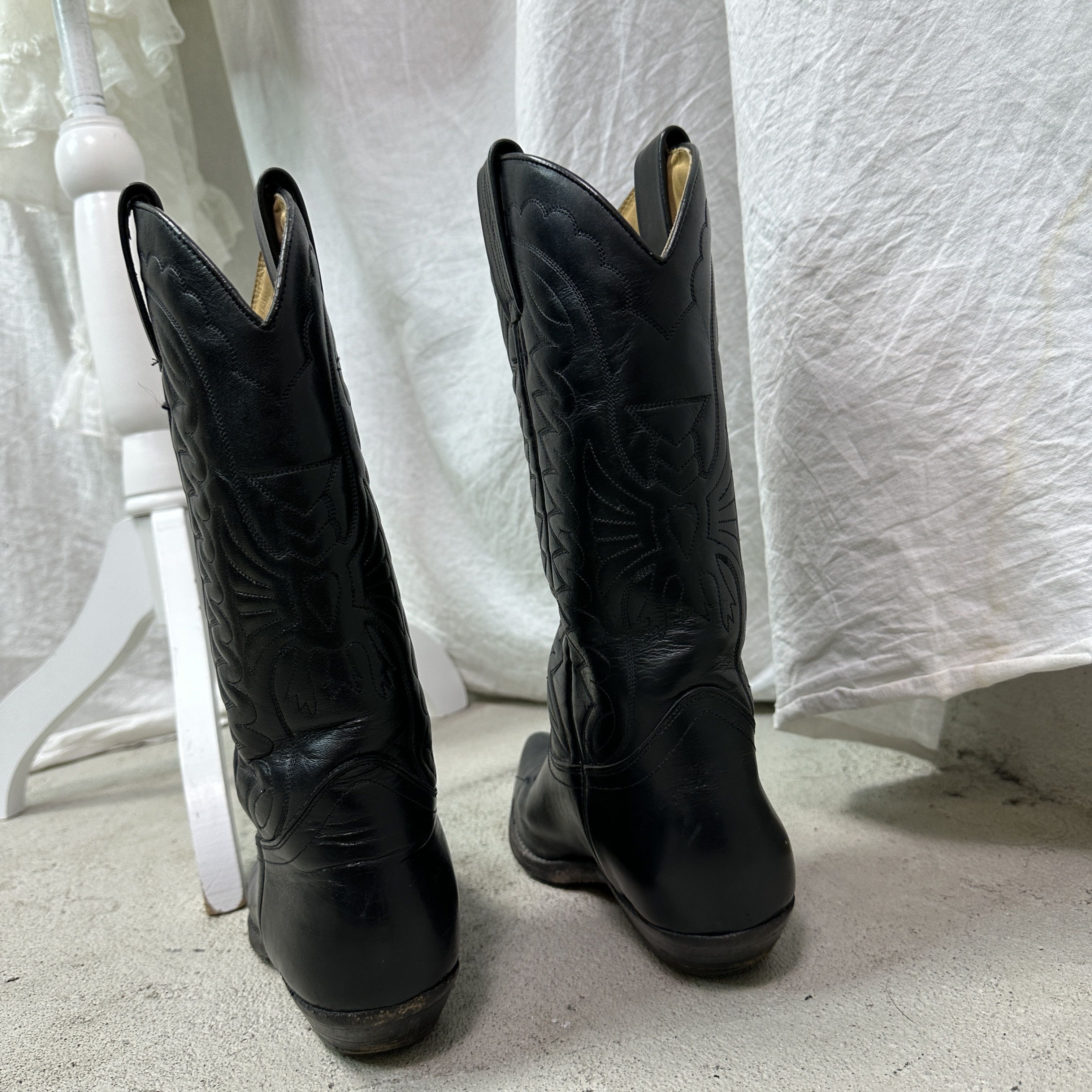 Vintage Vintage Leather Western Tony Mora Cowboy Boots Y2K Size US 7 / IT 37 - 8 Thumbnail