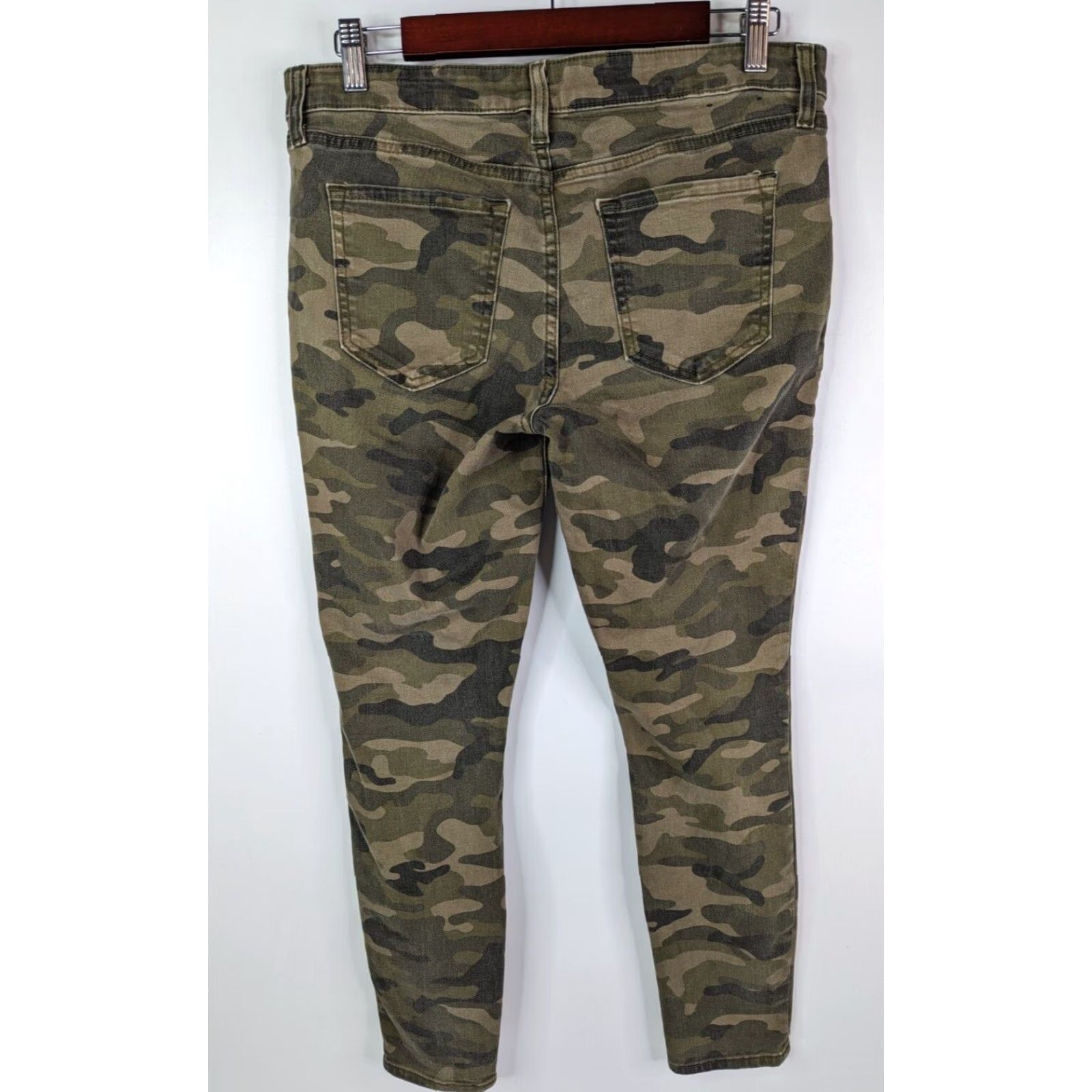 Gap VINTAGE Gap Denim Green Camo Legging Ankle Skinny 5 Pocket Stretch Pants Women's Size 30 Size 30" / US 8 / IT 44 - 4 Thumbnail