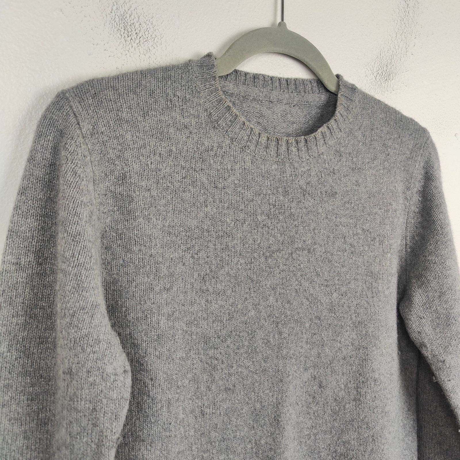 Other JUD Cashmere Wool Sweater Womens Large Gray Hand Knit Size L / US 10 / IT 46 - 2 Thumbnail