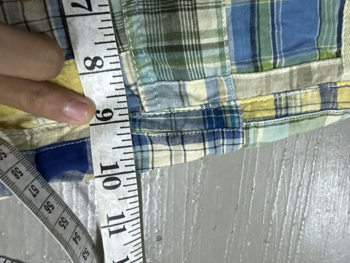Kapital 1980’s Vintage Japanese Distressed Patchwork Denim Shorts Size 28" / US 6 / IT 42 - 16 Thumbnail
