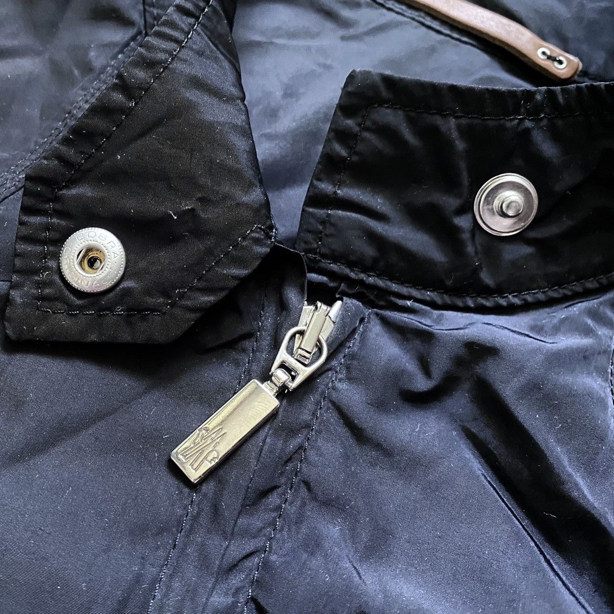 Moncler Womens Moncler Black Nylon Shimmer Lightweight Jacket Blazer Size XS / US 0-2 / IT 36-38 - 9 Thumbnail