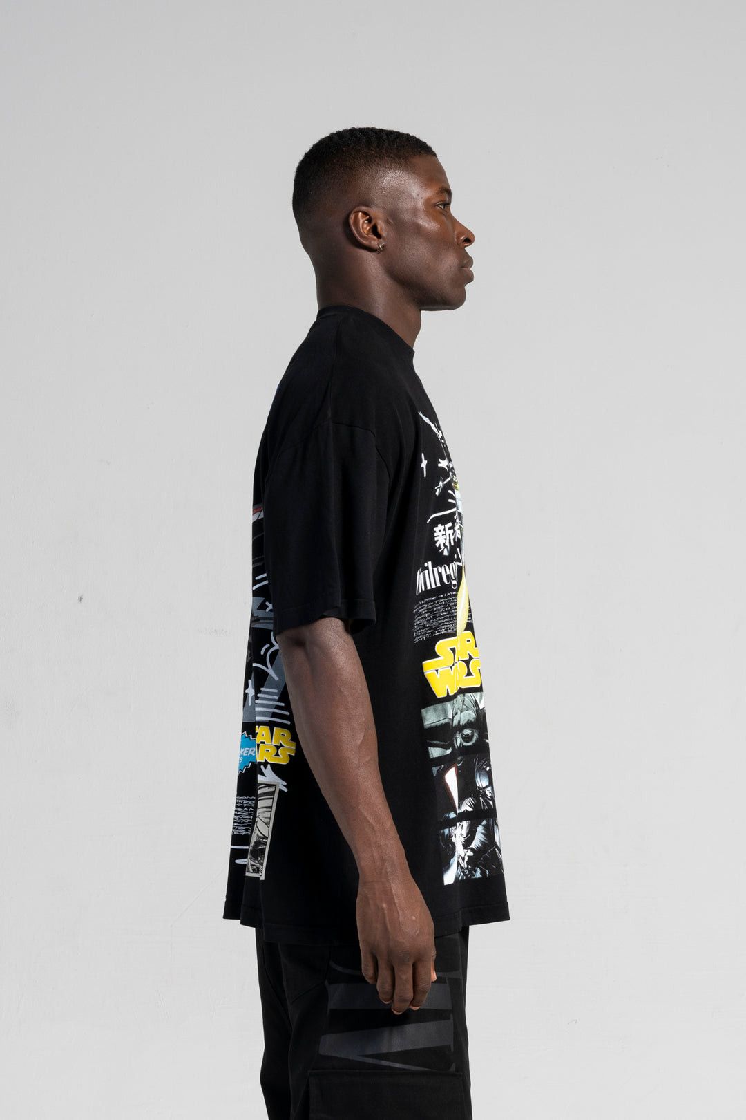 Civil Regime Luke Manga American Classic Oversized Tee in Black Size US L / EU 52-54 / 3 - 4 Thumbnail