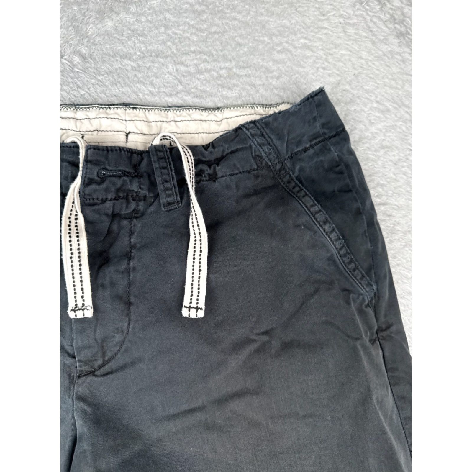 Tommy Bahama Ralph Lauren Shorts Men 33 Black Chino 100% Cotton Flat Front 33x10 READ ME Size US 33 - 5 Thumbnail