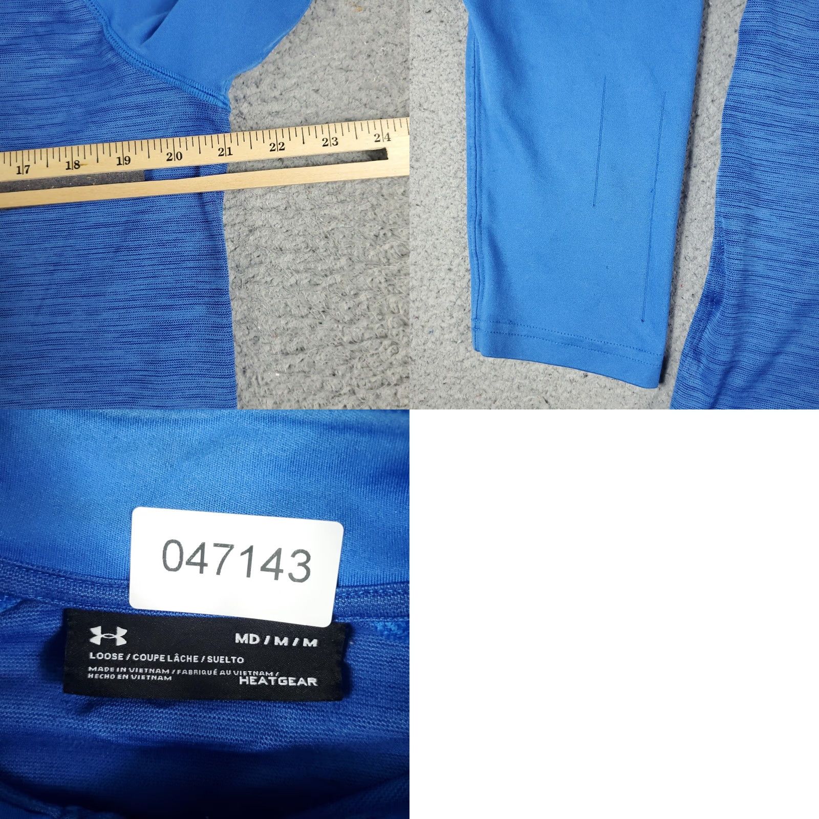 Under Armour Under Armour Sweater Mens Medium Blue 1/4 Zip Pullover Sweatshirt Size US M / EU 48-50 / 2 - 8 Thumbnail