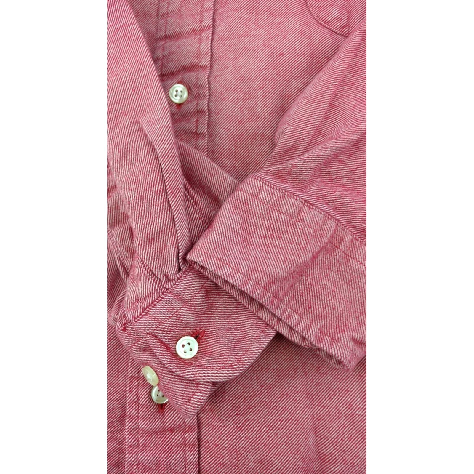 Tommy Hilfiger Mens Tommy Hilfiger Shirt L Pink White Striped Long Sleeve Button Front Front Shirt Size US L / EU 52-54 / 3 - 7 Thumbnail