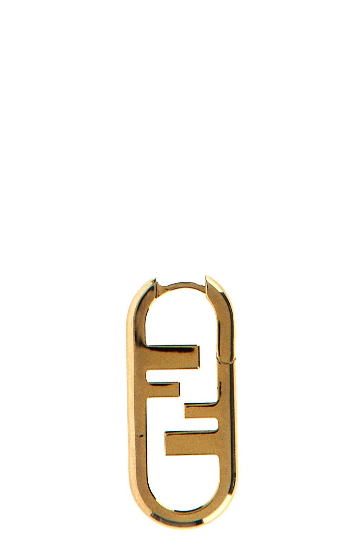 image of Fendi 'o'lock' Single Earrings in Gold, Women's
