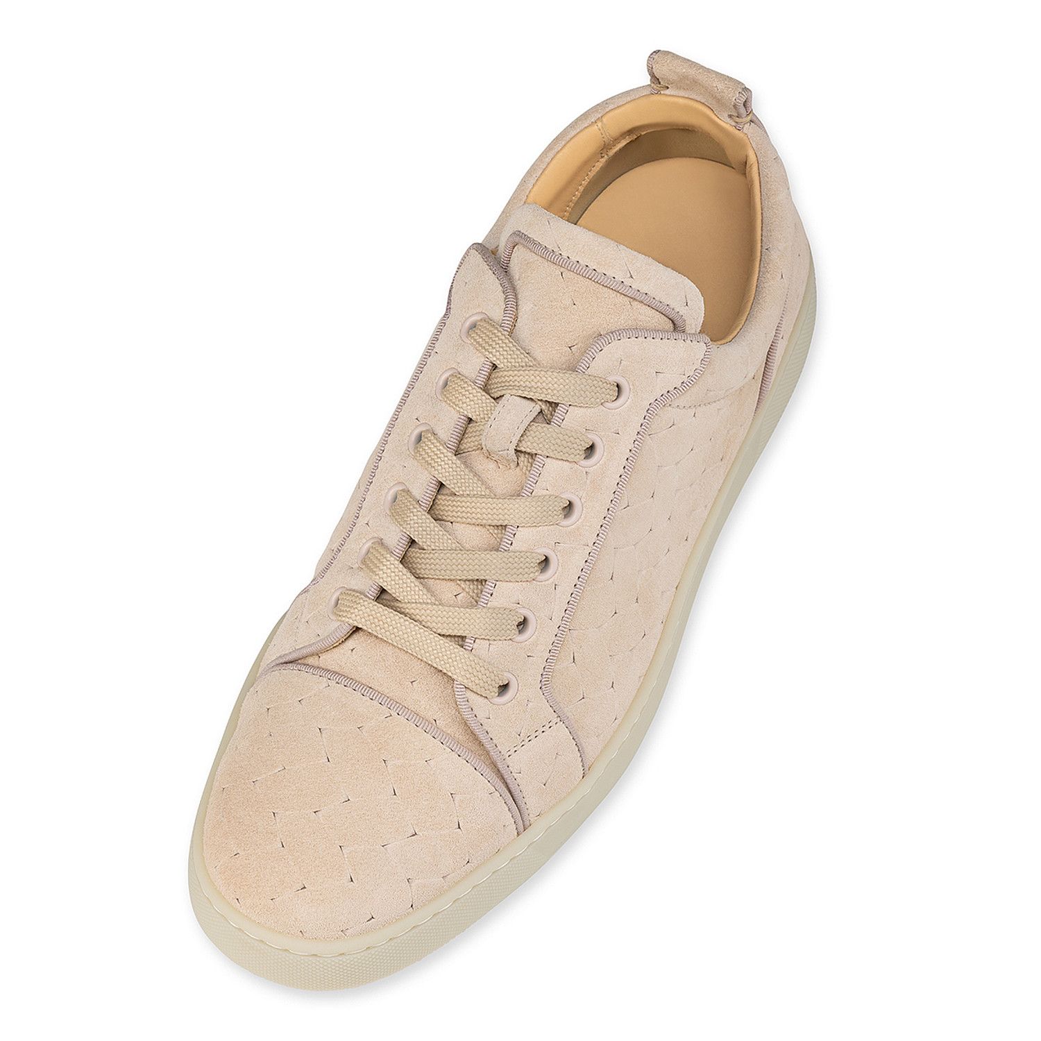 Christian Louboutin os11x0125 Orlato Flat Crosta Braids Low-Top Sneakers Beige Size US 9.5 / EU 42-43 - 4 Thumbnail