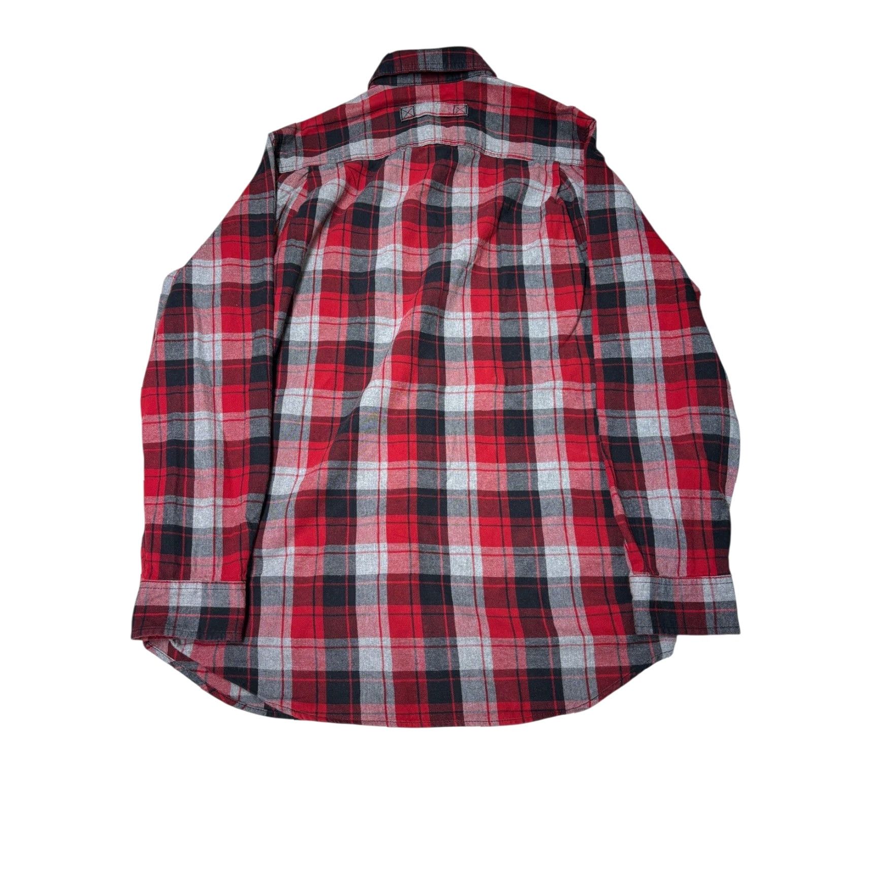 Duluth Trading Company Duluth Trading Co. Mens Flannel Shirt L Tall Red Gray Black Plaid Trim Fit Shirt Long Sleeve Button-Down Mens Boys? Size US XL / EU 56 / 4 - 5 Thumbnail